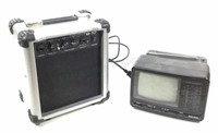 Portable Radio Shack Tv & Esteban Guitar Amplifier