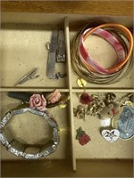 6 Drawers of Asst Costume Jewelry