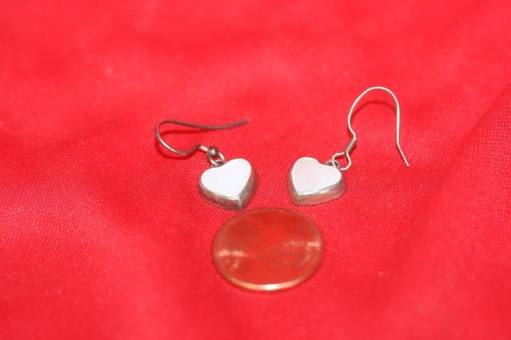 A Pair of Sterling Earrings