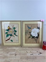 Two framed Bird Art