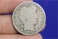 An 1899 Barber Silver Half