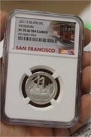 Ultra cameo silver quarter