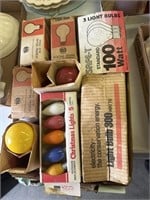 Box of Vintage Light Bulbs
