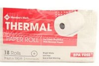 Member's Mark Thermal Receipt Paper Rolls, 3 1/8