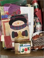Box of Asst Christmas Bags & Paper