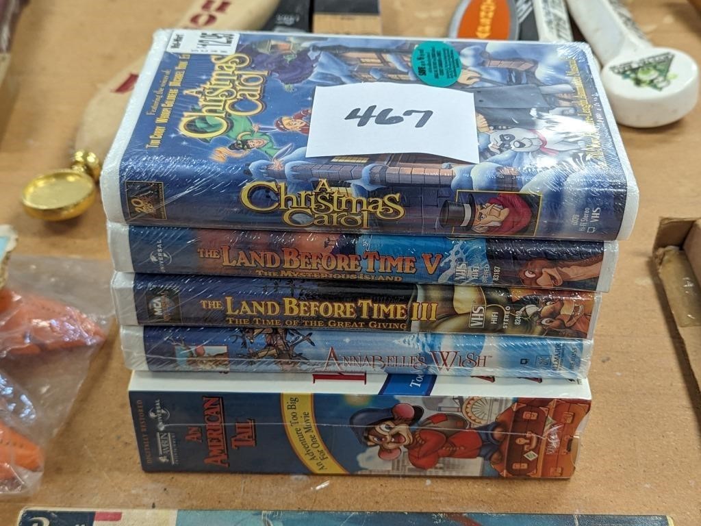 Unopened Children's VHS Tapes