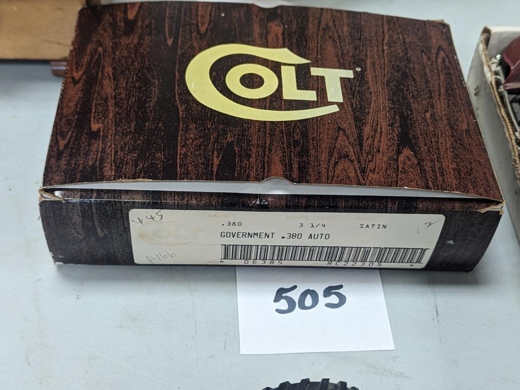 Colt Government .380 Pistol Empty Box
