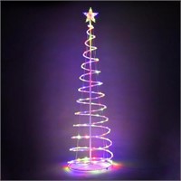 Size 6ft Yescom LED Spiral Christmas Tree Light