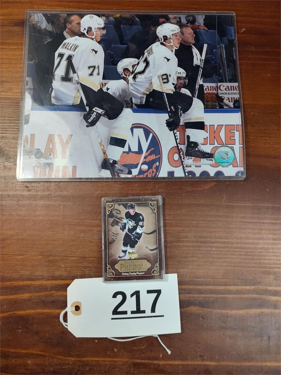 Penguins Photo of Sid & Geno + Sidney Crosby Card