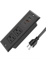 $33 Desk Power Bar with 20W PD USB C Recessed