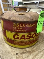 2 1/2 Gallon Metal Gas Can