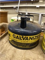 2qty Blue Galvanized Gas Cans