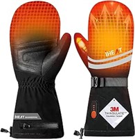 Heated Mittens Glove for Men Women, iHEAT Heated