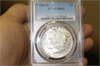 A PCGS Graded 1885-O Morgan Silver Dollar