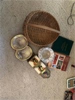 Basket, Books, Decoratives