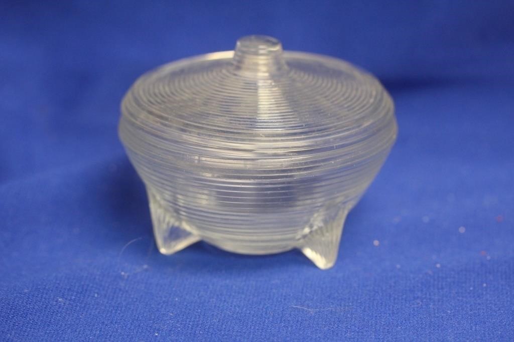 A Retro Space Age? 3 Footed Glass Bowl