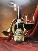 William Sheffield ' Amarone Wine' Oil On Canvas