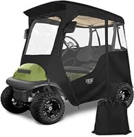 10LOL Golf Cart Enclosure 2-Passenger Black Fits