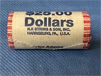 $25.00 Roll of James Adam Quarters