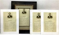 (4pc) Abraham Lincoln Bixby Letter On Foam Core