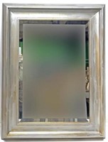 Contemporary Style Beveled Wall Mirror