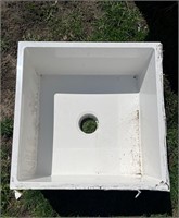 White Square Utility Sink