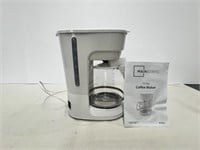 Mainstays 12 Cup Coffee Maker in Box White