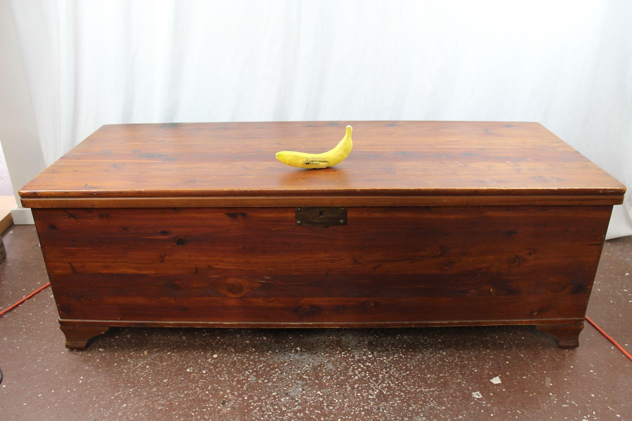 Vintage Cedar Chest With Shelf