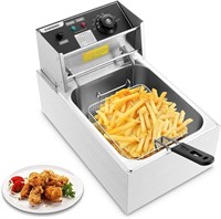 Commercial Deep Fryer with Baskets, 6.3QT