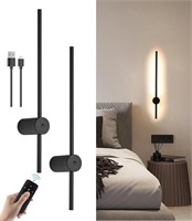 Battery Operated Wall Sconce Set of Two, USB