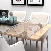 ETECHMART 36 x 60 Inch Clear PVC Table Cover