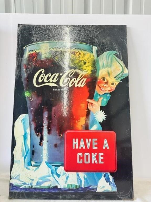 Coca-Cola Painted Board