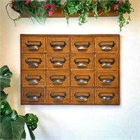 High Thyme FARMacy 16-Drawer Apothecary Cabinet