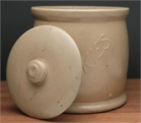 Vintage Yellow Ware Cookie Jar