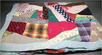 Vintage Hand Made Patchwork Quilt