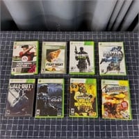 T7 8pc Xbox360 Games Tiger woods & more