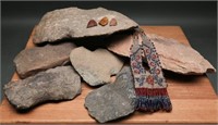 Collection of Native American Axes & Arrowheads