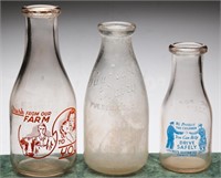 Pueblo Dairy Milk Bottles- Loving's, Superior +(3)