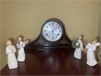 Peerless & Day Mantle Clock and 4 Willow Tree