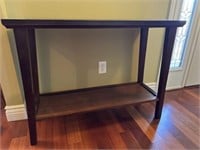 Wooden entryway table