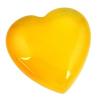 Natural Heart 13.35ct Yellow Opal Cabochon