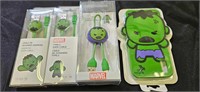 Various Hulk phone accessories.