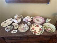 11 Piece Hand Painted China including Cofton,