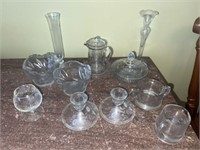 12pc Vintage Avon Floral Glassware
