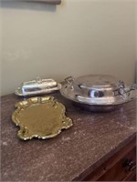 Silver Over Copper Dishes