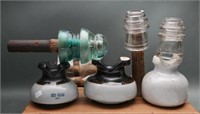 Small Collection of Ceramic & Glass Insulators