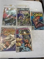Marvel comics run 125- 129 Conan the barbarian