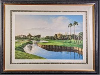 Framed Adriano Manocchia TPC At Sawgrass PGA Golf