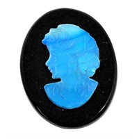 Natural Oval 7.35ct Lady Face Opal Cameo Gemstone