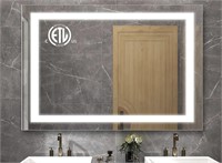 24x36inches Bathroom Mirror with Light, Hollywood